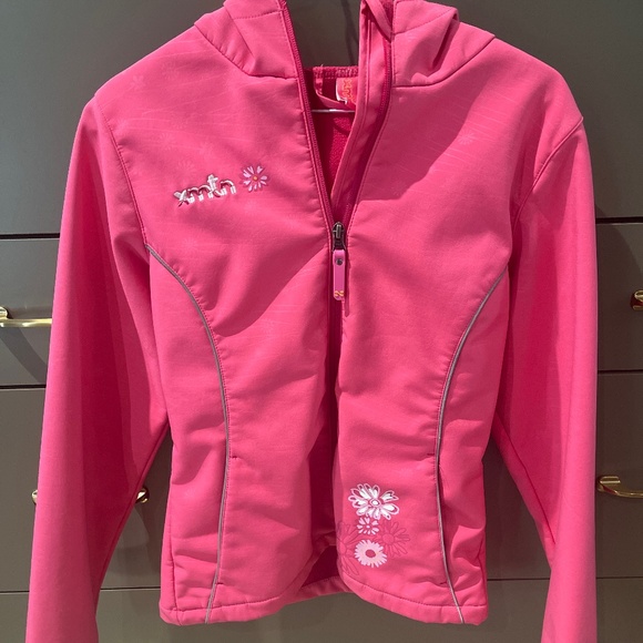 Girls size 14-16 Pink spring jacket - Picture 1 of 3